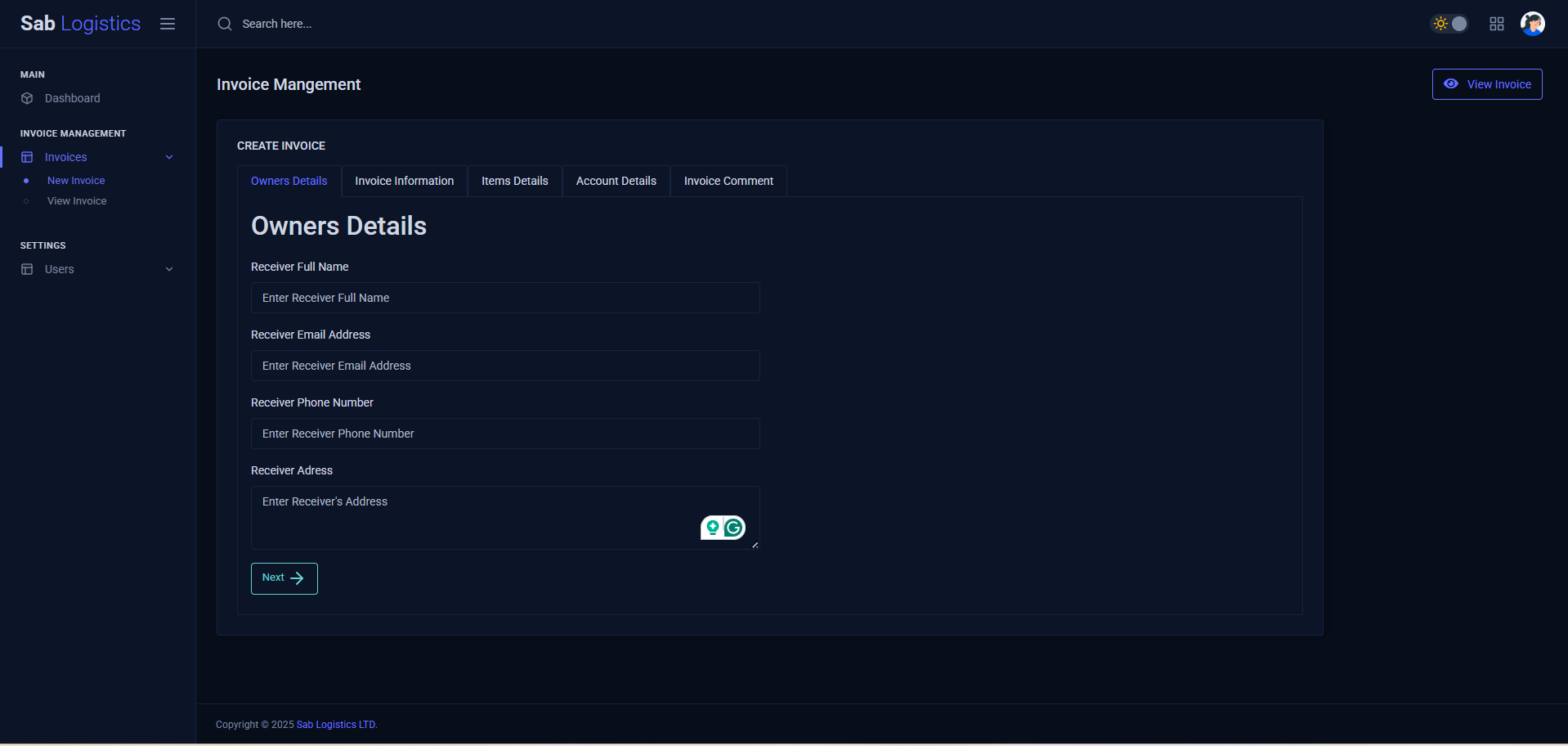 Sabs Invoice App image